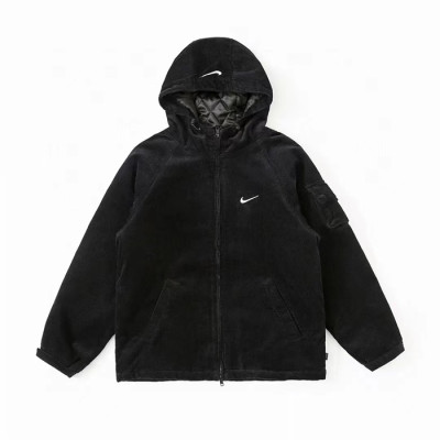 Supreme Mens Arc Corduroy Hooded Jacket - 슈프림 남성 아크 코듀로이 자켓 Sup0136x Size(s - xl) 블랙