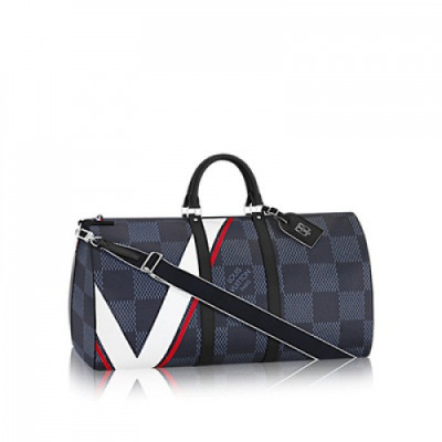 [루이비통] 키폴 반둘리에 다미에 코발트 N44010 남성용 여행가방 lv0027b - Louis Vuitton Keepall Bandouliere Damier Cobalt