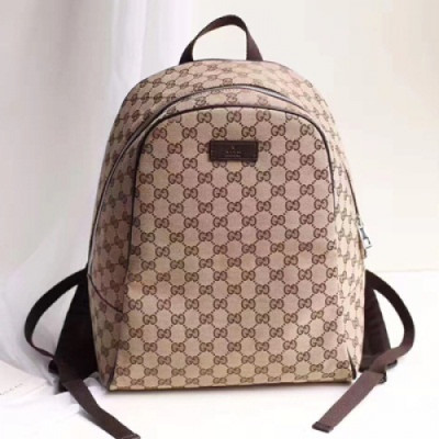 [구찌] 베이지 GG 수프림 남성용 백팩 gu0013b - Gucci Beige GG Supreme Mens Backpack