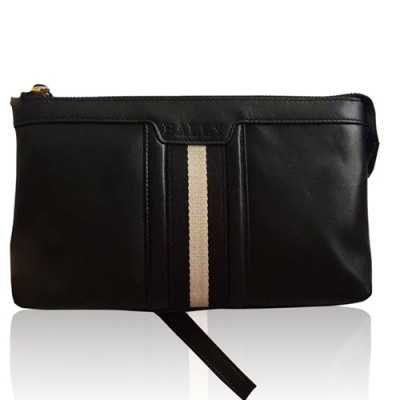 [발리] 블랙 수입가죽 남성용 클러치백 - ba0016b Bally Black Leather Mens Clutch Bag