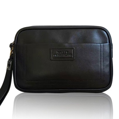 [발리] 블랙 수입가죽 남성용 클러치백 - ba0020b Bally Black Leather Mens Clutch Bag