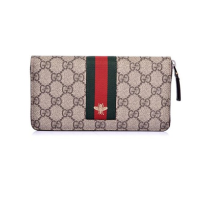 [구찌] GG 삼선 포인트 벌모양 408831 남성용 장지갑 gu0005q - Gucci GG Bee Mens Wallet