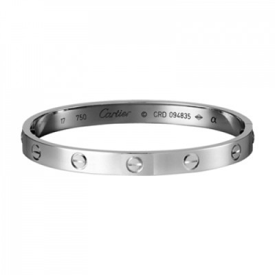 [까르띠에] 러브 브레이슬릿 화이트 골드 B6035417 커플팔찌 - ca0002z Cartier Love Bracelet Platinum