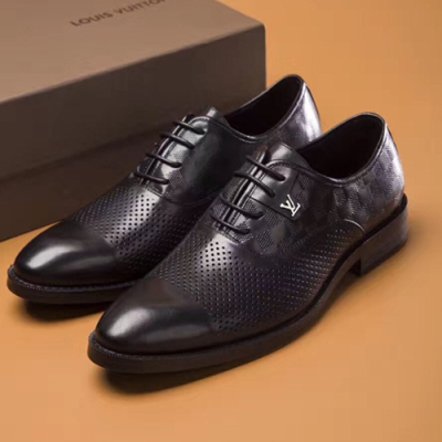 [루이비통] 스트레이트스팁 블랙 남성용 구두 lv0005x - Louis Vuitton Straighi Tip Black Mens Dress Shoes