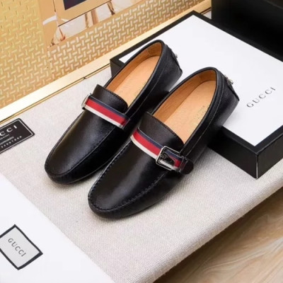 [구찌] 블랙 유팁 모카신 레더 남성용 신발 gu0002x - Gucci Black U-Tip Mokasin Leather Mens Shoes