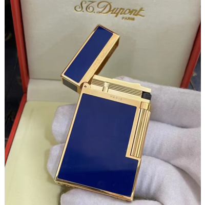 [듀퐁] 라인2 골드+블루 라이터 dp0001d - S.T.Dupont Line2 Gold+Blue Lighter