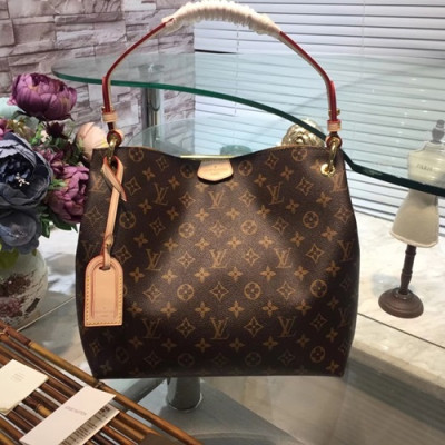 Louis Vuitton Graceful Women Shouder Bag,35cm - 루이비통 그레이스풀 여성용 숄더백 M43701,LOUB0006,35cm