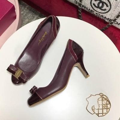 FERRAGAMO SALVATORE 2018 LADIES LEATHER PUMPS - 페레가모 여성 페이던트 펌퍼스 FER0032