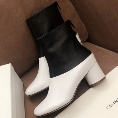 CELINE 2018 LADIES  LEATHER ANKLE BOOTS  - 셀린느 여성 레더 앵클부츠 CEL007 , 사이즈 (225 - 245)