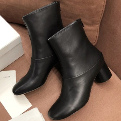 CELINE 2018 LADIES  LEATHER ANKLE BOOTS  - 셀린느 여성 레더 앵클부츠 CEL008 , 사이즈 (225 - 245)