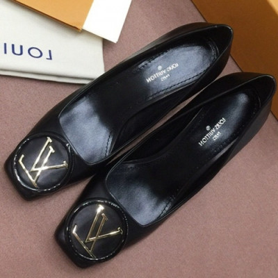 LOUIS VUITTON 2018 LADIES LOGO PUMPS - 루이비통 로고 여성 에나멜 미들힐 펌프스 LOU0039 ,사이즈 (225 - 245)