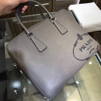 Prada Saffiano Mens Business Bag,36CM - 프라다 사피아노  남성용 서류가방 2VE368-27 ,36CM