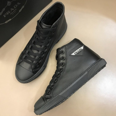 PRADA 2018 MENS LEATHER ACE ANKLE SKEAKERS - 프라다 남성 레더 앵클 스니커즈 PRA0056 , 사이즈 (240 - 265)