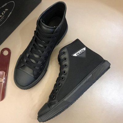 PRADA 2018 MENS LEATHER ACE ANKLE SKEAKERS - 프라다 남성 레더 앵클 스니커즈 PRA0059 , 사이즈 (240 - 265)