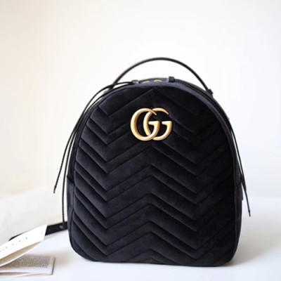 Gucci Marmont Matlase Velvet Women Back Pack,22.5CM - 구찌 마몬트 마틀라세 벨벳 여성용 백팩 524568, GUB0078,22.5CM