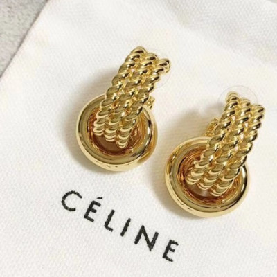 CELINE Yellow Gold Earring - 셀리느 여성용 18k도금 옐로우 골드 귀걸이