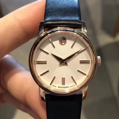 MOVADO LADIES QUARTZ - 모바도 레이디스 쿼츠, 블랙