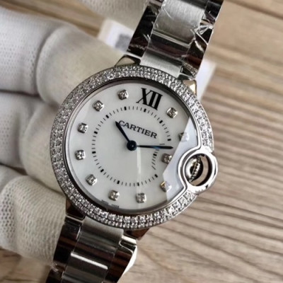 CARTIER LADIES SWISS QUARTZ AUTOMATIC MOVEMENT  - 까르띠에 레이디스 스위스 쿼츠 오토매틱 무브먼트 ,실버