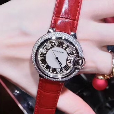 CARTIER LADIES SWISS QUARTZ MOVEMENT - 까르띠에 레이디스 스위스 쿼츠 무브먼트 ,레드