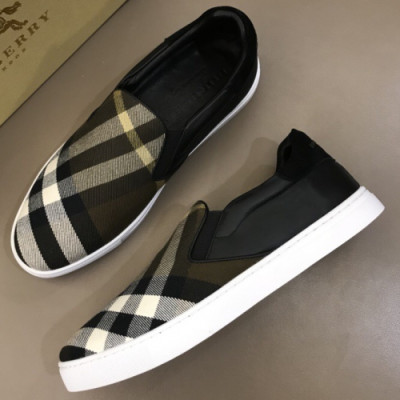 BURBERRY 2018 MEN CHECK COTTON LOAFER  - 버버리 남성 체크 코튼 로퍼 BUR0156 , 사이즈 (240 - 270)