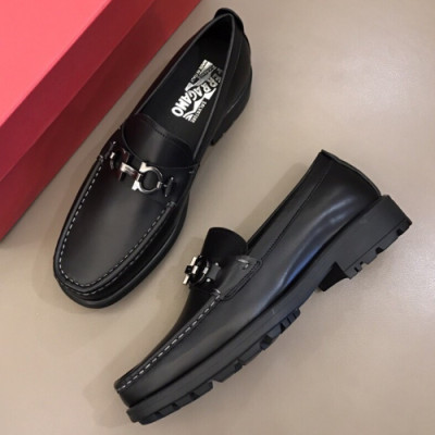 FERRAGAMO 2018 MENS U-TIP LEATHER LOAFER  - 페레가모 남성 유팁 레더 로퍼 FER0058 , 사이즈 (240 - 265)