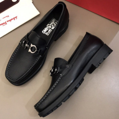 FERRAGAMO 2018 MENS U-TIP LEATHER LOAFER  - 페레가모 남성 유팁 레더 로퍼 FER0059 , 사이즈 (240 - 265)