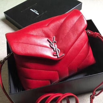 Saint Laurent Women Monogram Lou Lou Shoulder Bag ,20CM - 입생로랑 여성용 모노그램 루루 숄더백 467072 ,SLB0057,20CM,레드