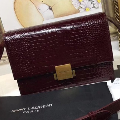 Saint Laurent Women Bellechasse Medium Shoulder Bag,24CM - 입생로랑 여성용 벨샤스 미듐 숄더백 482044,SLB0107, 24CM,레드