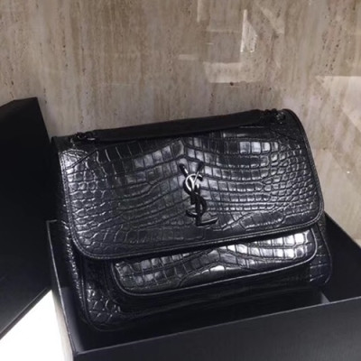 Saint Laurent Women Niki Medium Chain Shoulder Bag,28CM - 입생로랑 여성용 니키 미듐 체인 숄더백 498894,SLB0116,28CM,블랙