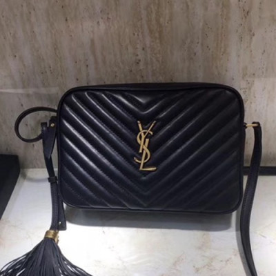 Saint Laurent Women Monogram Camera Shoulder Cross Bag,23CM - 입생로랑 여성용 모노그램 카메라 숄더 크로스백 468537,SLB0121, 23CM,블랙(금장)