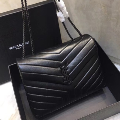 Saint Laurent Women Monogram Chain Shoulder Bag,30CM - 입생로랑 여성용 모노그램 체인 숄더백 459749,SLB0130,30CM,블랙