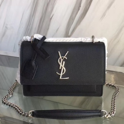 Saint Laurent Women Monogram Shoulder Bag,19CM - 입생로랑 여성용 모노그램 숄더백 441972,SLB0198,19CM,블랙