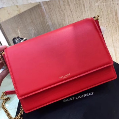 Saint Laurent Women Zoe Chain Shoulder Bag,23CM - 입생로랑 여성용 조에 체인 숄더백 513667, SLB0200,23CM,레드