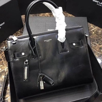 Saint Laurent Women Sac De Jour Souple Duffle Tote Bag,26CM - 입생로랑 여성용 삭 드주르 서플 더플 토트백 491715, SLB0212,26CM,블랙