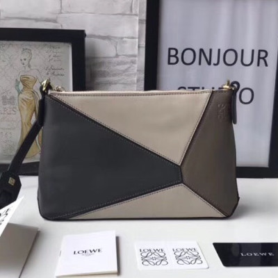 Loewe Puzzle Pochette Mini Shoulder Bag, 24CM - 로에베 퍼즐 포쉐트 미니 숄더백 ,LOE0032, 24CM, 그레이