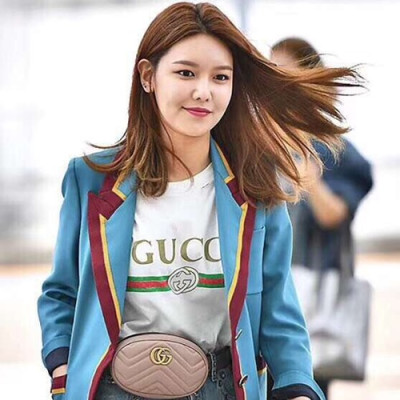 Gucci Marmont Matlase Belt Bag,18CM - 구찌 마몬트 마틀라세 벨트백 ,476434, GUB0095,18CM,핑크,소녀시대-수영