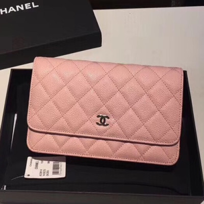 Chanel WOC Chain Cross Bag,19CM - 샤넬 WOC 체인 크로스백,CHAB0081,19CM,핑크