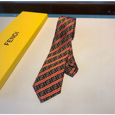 FENDI   MENS  NECKTIE BROWN  -  펜디 남성용 넥타이 브라운 FEN0001N