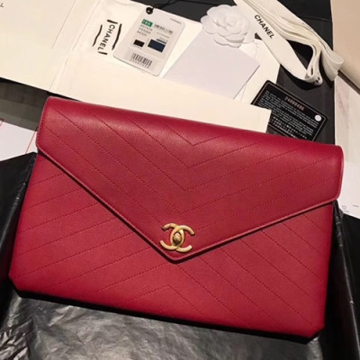 [커스텀급]Chanel 2018/2019 Lady Clutch Bag ,32CM - 샤넬 2018/2019 레이디 클러치,CHAB0122,32CM,레드