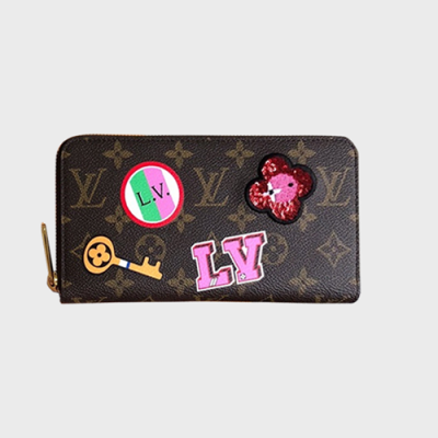 2018/19 New Louis Vuitton Zippy Small Wallet Monogram M63392 - 루이비통 스티커 패치 디테일 스몰 지피 월릿  LOU0254 19.5CM