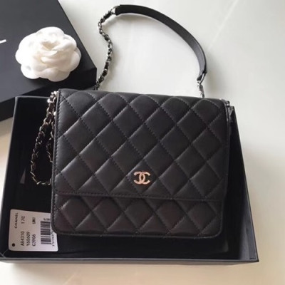 Chanel WOC Chain Cross Bag,17CM - 샤넬 WOC 체인 크로스백,CHAB0151,17CM,블랙