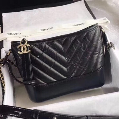 Chanel 2018 Gabrielle  Hobo Shoulder Bag,20CM - 샤넬 2018 가브리엘 호보 숄더백, CHAB0216,20CM,블랙