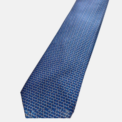 HERMES   MENS  NECKTIE BLUE  -  에르메스 남성용 넥타이  블루