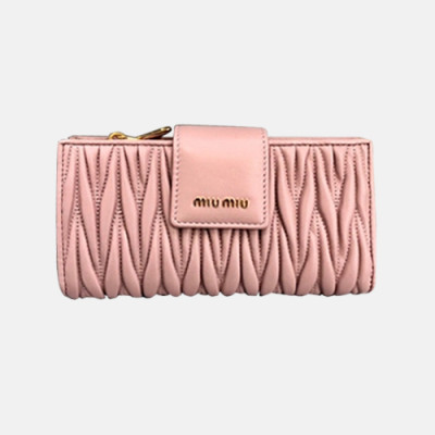 2018/19 MiuMiu Matelasse Mid Wallet 5M L015 - 미우미우 마테라쎄 중지갑 5M L015 MIU0034X  16.5CM