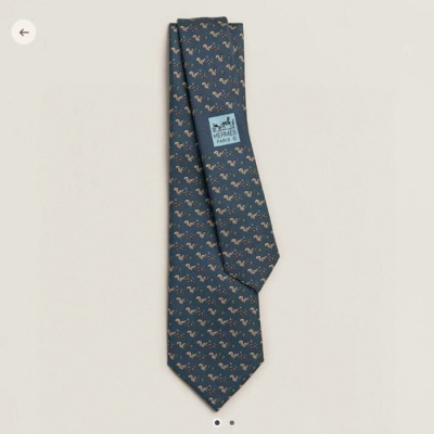 Hermes Mens Necktie Navy -에르메스 남성용 넥타이 HE0006