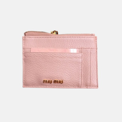 MiuMiu 2018 Madras Leather Card Wallet 5MC446 - 미우미우 마드라스 지퍼 카드홀더 MIU0054X  13.5CM