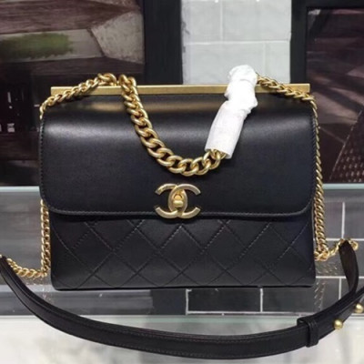 Chanel 2018/2019 Women Flap Shoulder Bag,23/28CM - 샤넬 2018/2019 여성용 플랩 숄더백 CHAB0279,23/28CM,블랙