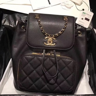 Chanel 2018 Women Back Pack,25CM - 샤넬 2018 여성용 백팩, CHAB0314,25CM,블랙