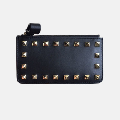 Valentino 2018 Rockstud Leather Coin Purse - 발렌티노 신상 락스터드 레더 동전지갑 VAL0080 13CM