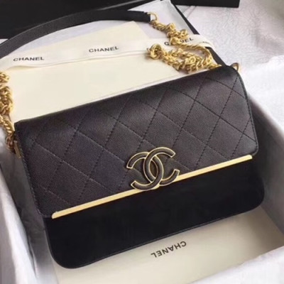 Chanel 2018 Women Shoulder Bag,23CM - 샤넬 2018 여성용 숄더백  CHAB0322,23CM,블랙